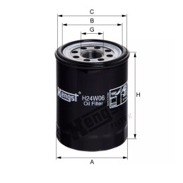 H24W06 Hengst alyvos filtras