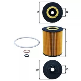 OX636D KNECHT alyvos filtras