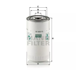 W 950/13 MANN-FILTER alyvos filtras