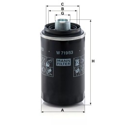 W719/53 Mann alyvos filtras