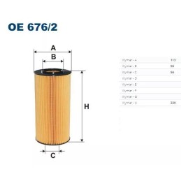 OE 676/2 FILTRON alyvos filtras