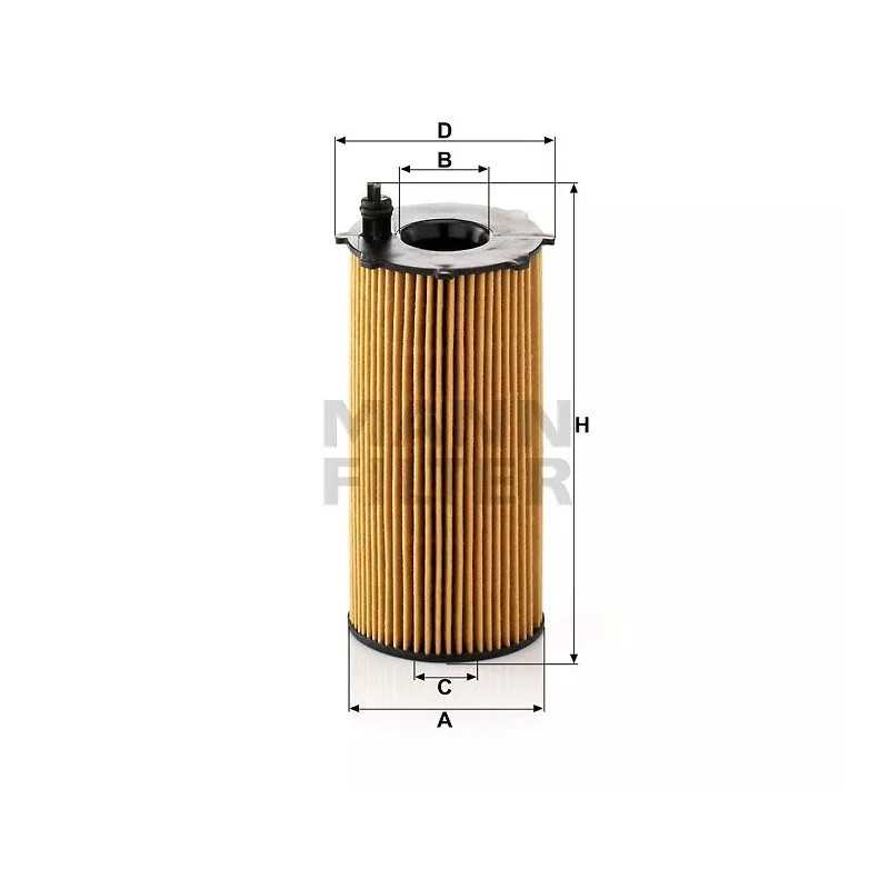 HU 820/2X MANN-FILTER ALYVOS FILTRAS DODGE JEEP