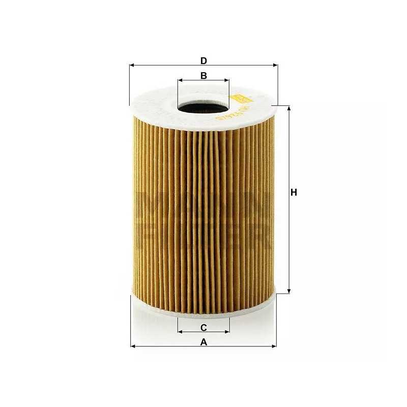 HU 926/5X MANN-FILTER alyvos filtras