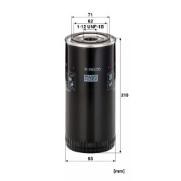 W 962/38 MANN-FILTER alyvos filtras