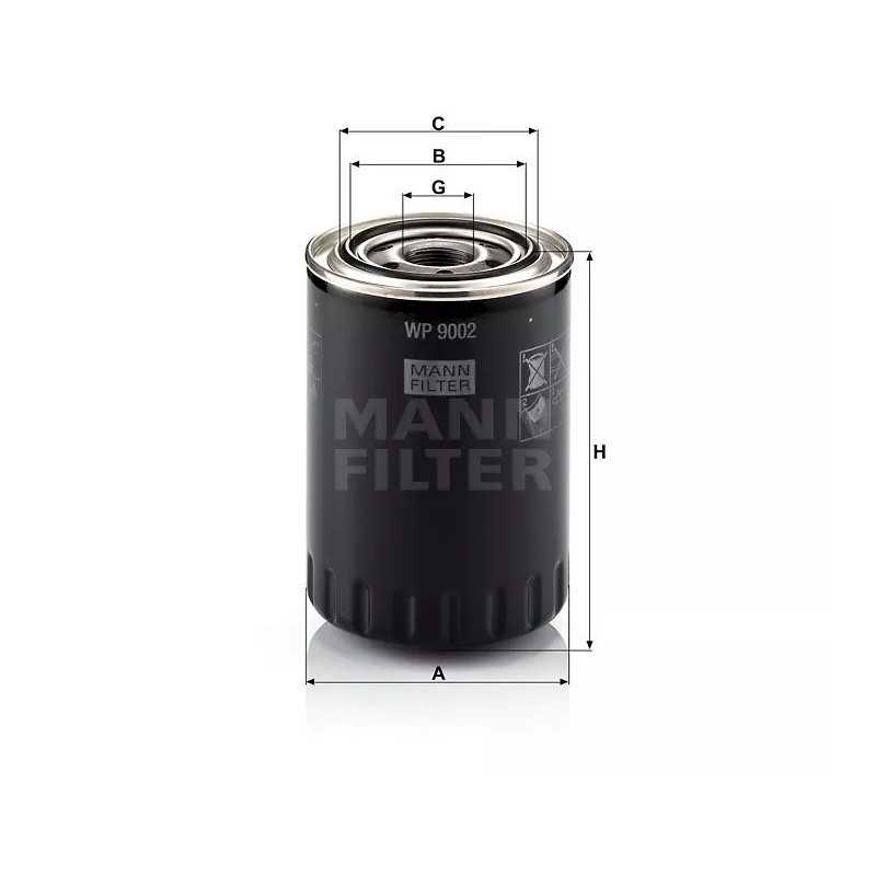 WP 9002 MANN-FILTER alyvos filtras