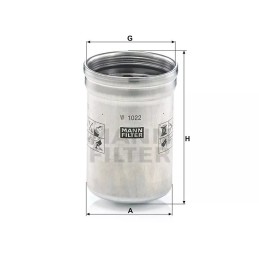 W 1022 MANN-FILTER alyvos filtras