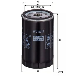 719/10 MANN-FILTER alyvos filtras