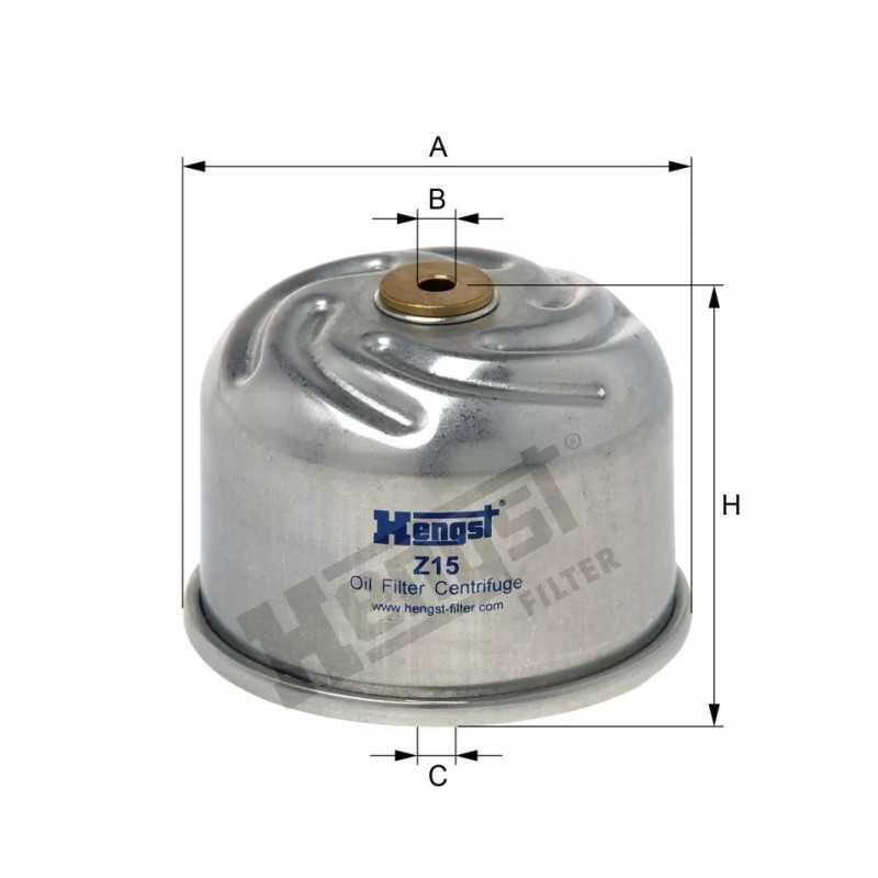 Z15 D167 Hengst alyvos filtras