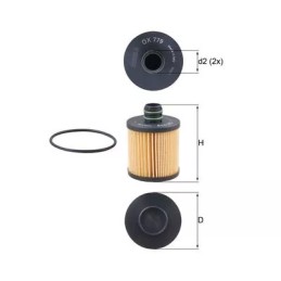 OX779D KNECHT alyvos filtras