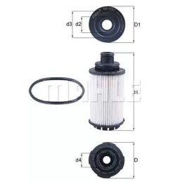 OX1137D KNECHT alyvos filtras