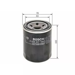 026 407 104 BOSCH alyvos filtras