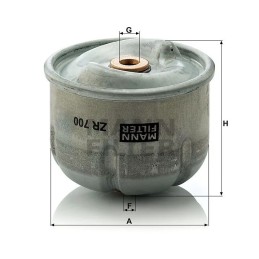 ALYVOS FILTRAS MANN-FILTER ZR700X FORD TRANSIT 2.4 TDCI