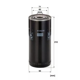 W 962/36 MANN-FILTER alyvos filtras