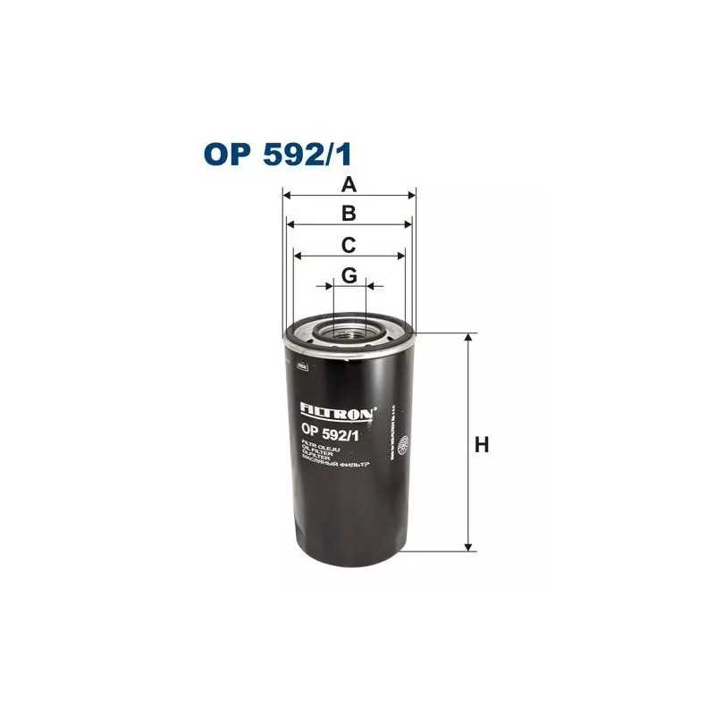 OP 592/1 FILTRON alyvos filtras
