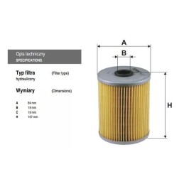 OM 611/2 Filtron alyvos filtras