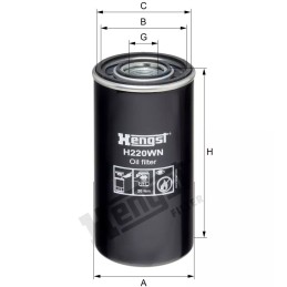 H220WN Hengst alyvos filtras