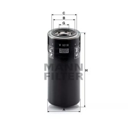 W 9018 MANN-FILTER alyvos filtras NEW HOLLAND