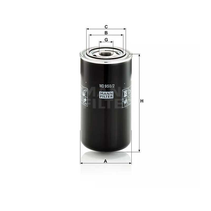 WD 950/2 MANN-FILTER alyvos filtras automatinei pavarų dėžei