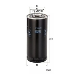 W 962/26 MANN-FILTER alyvos filtras