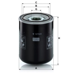 1374/2 MANN-FILTER alyvos filtras automatinei pavarų dėžei