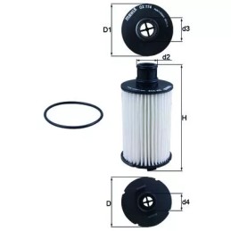 OX774D KNECHT alyvos filtras