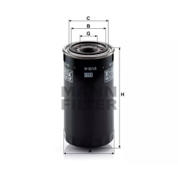 W 951/5 MANN-FILTER alyvos filtras STEYR