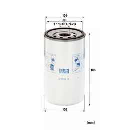 1168/3 MANN-FILTER alyvos filtras