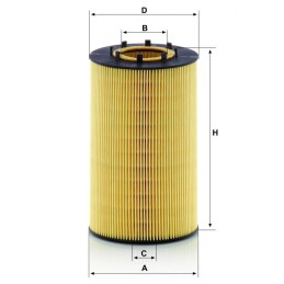HU 12122X MANN-FILTER alyvos filtras