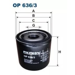 OP 636/3 FILTRON alyvos filtras
