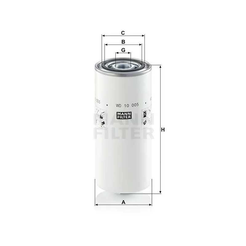 WD10005 MANN alyvos filtras
