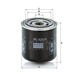 WD920/9 MANN alyvos filtras