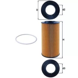 OX434D KNECHT alyvos filtras