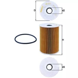 OX415D KNECHT alyvos filtras