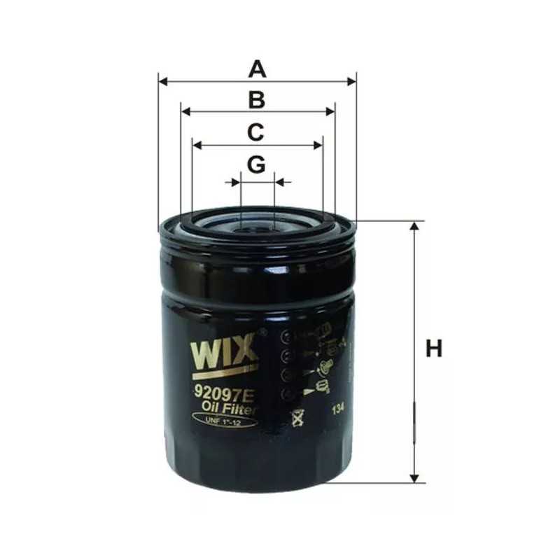 92097E WIX alyvos filtras