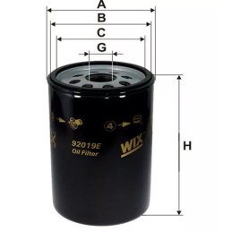 92019E WIX alyvos filtras