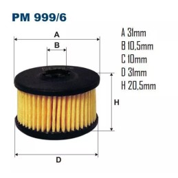 PM 999/6 FILTRON Automobilių dujų įrenginiai