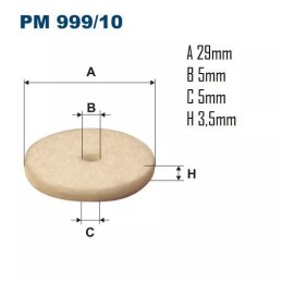 PM 999/10 FILTRON Automobilių dujų įrenginiai