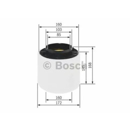 F 026 400 283 BOSCH Oro filtras