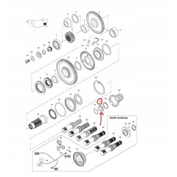 Valtra Valmet kardaninio veleno žiedo įvorė V31864300