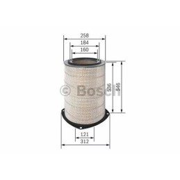 F026400605 BOSCH oro filtras