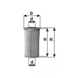 WH105025 PZL-Sędziszów hidraulinis filtras