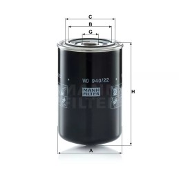 WD940/22 MANN hidraulinis filtras