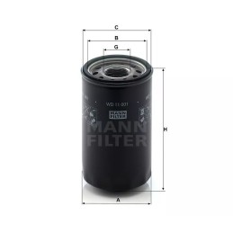 WD11001 Mann hidraulinis filtras