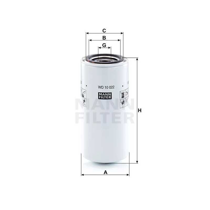 WD10022 MANN-FILTER hidraulinis filtras