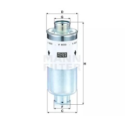 W8033 MANN hidraulinis filtras