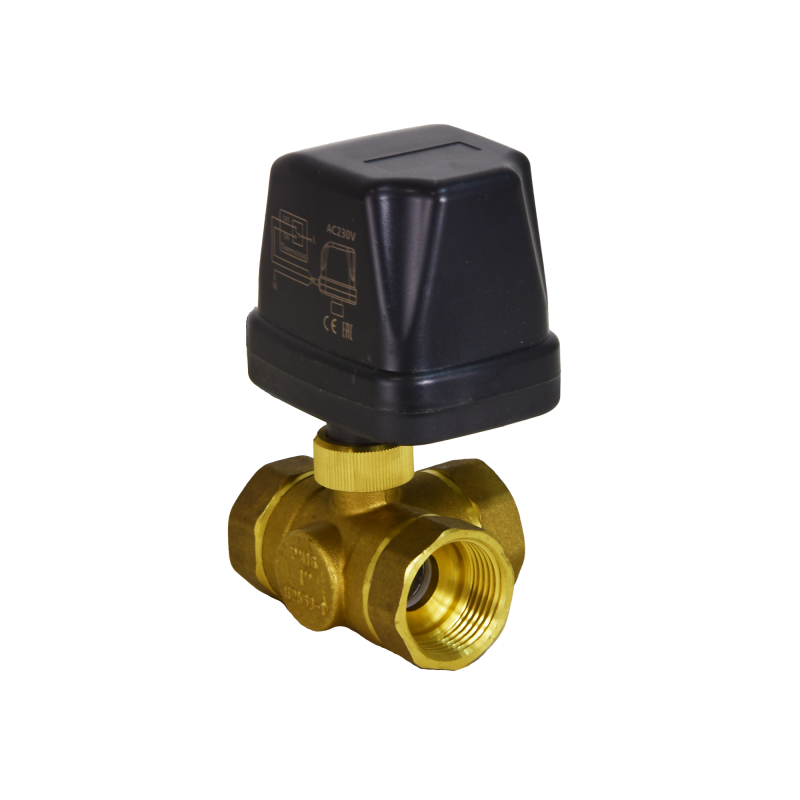 Rutulinis solenoidinis vožtuvas DN32 - 3 kelias