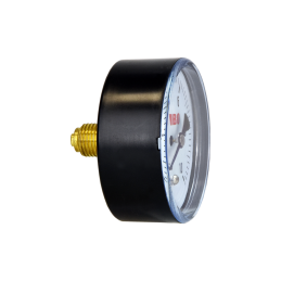 1/4 colio ašinis manometras, 60 mm skersmens, 0 ÷ 10 barų