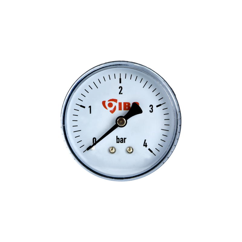 1/4 colio ašinis manometras, 60 mm skersmens, 0 ÷ 4 bar