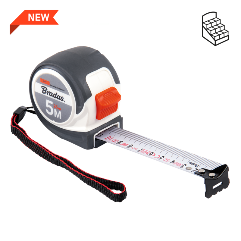 Matavimo juosta 5 m / 25 mm -DIY-MTWLS15-0525/KD