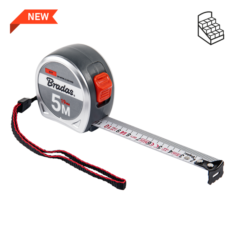 Matavimo juosta 5 m / 19 mm -DIY-MTWL12-0519/KD